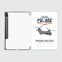 Thumbnail for Boeing Vertol CH-46E Sea Knight design on white samsung tablet tablet case