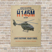 Thumbnail for Airbus Helicopters H145M LUH SOF vertical canvas print - no frame - beige background