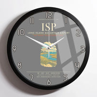 Thumbnail for Long Island MacArthur Airport ISP Wall-Clock Framed - Gray
