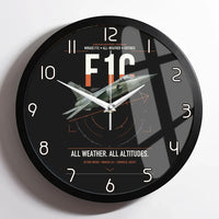 Thumbnail for Dassault Mirage F1C design on black framed wall clock