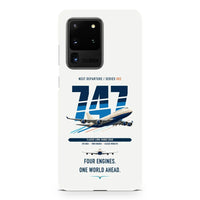 Thumbnail for Boeing 747-400 design on samsung case - white