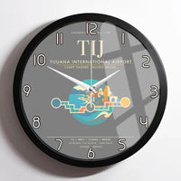 Thumbnail for Tijuana International Airport TIJ Wall-Clock Framed - Gray