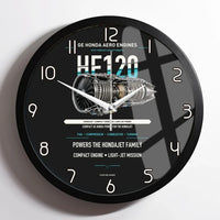 Thumbnail for HF120 design on black framed wall clock