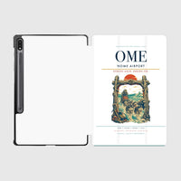 Thumbnail for Nome Airport (OME) design on white samsung tablet tablet case