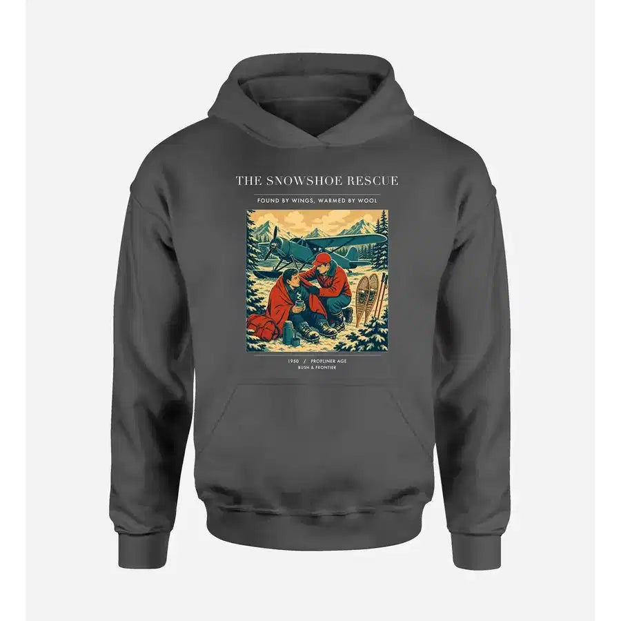 VINTAGE G4281 - The Snowshoe Rescue - Premium Hoodie design on darkgray premium