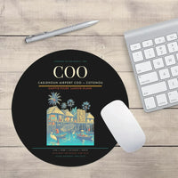 Thumbnail for Cadjehoun Airport (COO) design on black round mouse pad