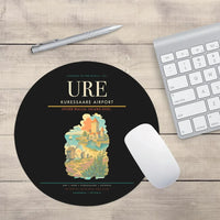 Thumbnail for Kuressaare Airport (URE) design on black round mouse pad