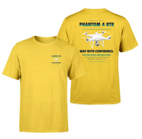 Thumbnail for DJI Phantom 4 RTK design on yellow t shirt