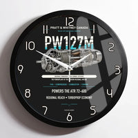 Thumbnail for PW127M design on black framed wall clock