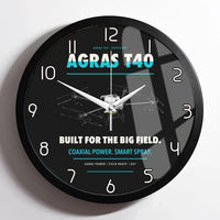 Thumbnail for DJI Agras T40 design on black framed wall clock