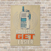 Thumbnail for Radio Calls Get Easier vertical canvas print - no frame - beige background