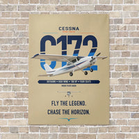 Thumbnail for Cessna 172 Skyhawk vertical canvas print - no frame - beige background
