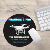 Thumbnail for DJI Phantom 3 Professional design on black round mouse pad