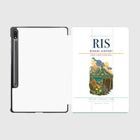 Thumbnail for Rishiri Airport (RIS) design on white samsung tablet tablet case