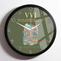 Thumbnail for Viru Viru International Airport VVI Wall-Clock Framed - Green Army