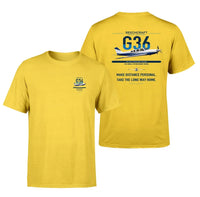 Thumbnail for Beechcraft Bonanza G36 design on yellow t-shirt, double-side print