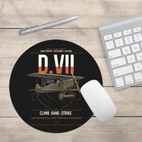 Thumbnail for Fokker D.VII design on black round mouse pad