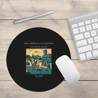 Thumbnail for VINTAGE G4456 - The Airfield Cat's Rounds - Designed Mouse Pads design on black round