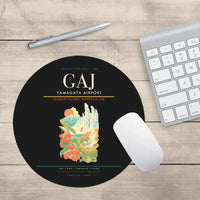 Thumbnail for Yamagata Airport (GAJ) design on black round mouse pad