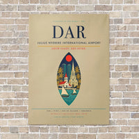Thumbnail for Julius Nyerere International Airport DAR vertical canvas print - no frame - beige background
