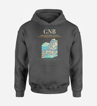 Thumbnail for Grenoble-Isère Airport (GNB) design on dark gray hoodie single-side print