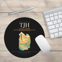 Thumbnail for Tajima Airport (TJH) design on black round mouse pad