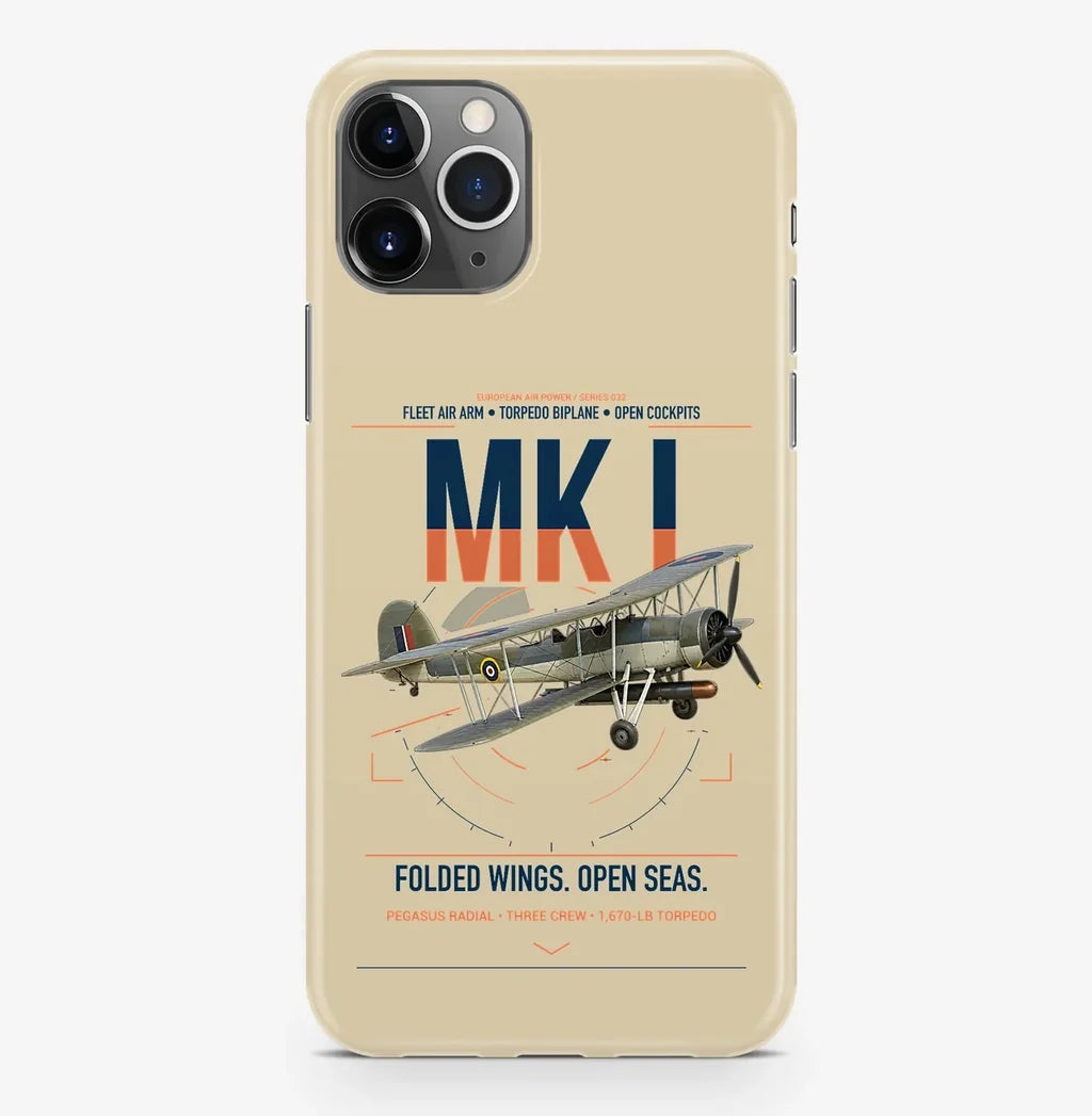 Fairey Swordfish Mk I design on beige magsafe iphone case, for iPhone Pro Max