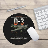 Thumbnail for Junkers Ju 87D-3 design on black round mouse pad