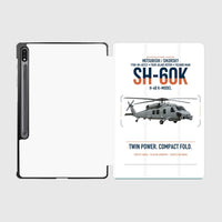 Thumbnail for Mitsubishi Sikorsky SH-60K design on white samsung tablet tablet case
