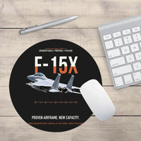 Thumbnail for F-15X Advanced Eagle Proposal Proven Airframe New Capacity design on black round mouse pad