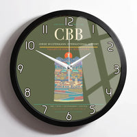 Thumbnail for Jorge Wilstermann International Airport CBB Wall-Clock Framed - Green Army