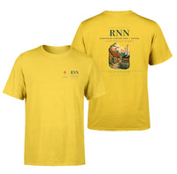 Thumbnail for Bornholm Airport (RNN) design printed on yellow double-side t-shirt