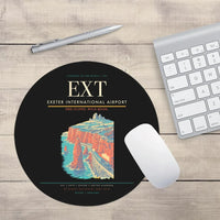 Thumbnail for Exeter International Airport (EXT) design on black round mouse pad