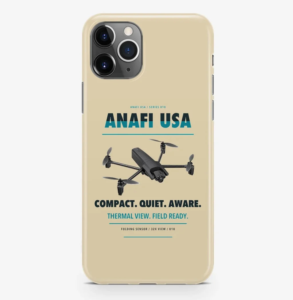 Parrot ANAFI USA Case ProMax design on beige iphone case promax