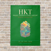 Thumbnail for Phuket International Airport HKT - Canvas Framed - Green