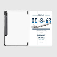 Thumbnail for Douglas DC-8-63 design on white samsung tablet tablet case