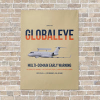Thumbnail for Saab GlobalEye vertical canvas print - no frame - beige background