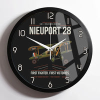 Thumbnail for Nieuport 28C.1 design on black framed wall clock