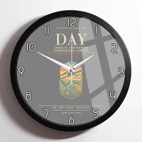 Thumbnail for James M. Cox Dayton International Airport DAY Wall-Clock Framed - Gray