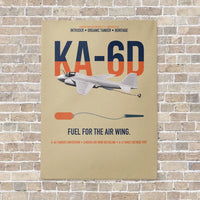 Thumbnail for KA-6D Intruder vertical canvas print - no frame - beige background