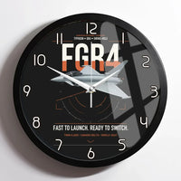 Thumbnail for Eurofighter Typhoon FGR4 design on black framed wall clock