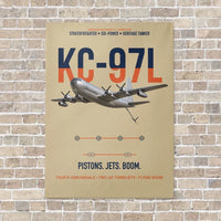 Thumbnail for KC-97L STRATOFREIGHTER vertical canvas print - no frame - beige background