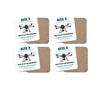 Thumbnail for Freefly Alta X design on white 4 pieces set coaster