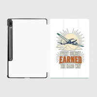Thumbnail for Every Sunset Earned The Hard Way design on white samsung tablet tablet case