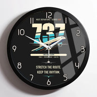 Thumbnail for Boeing 737-400 Classic design on black framed wall clock