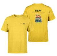Thumbnail for Wiley Post–Will Rogers Memorial Airport (BRW) design printed on yellow double-side t-shirt