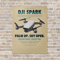 Thumbnail for DJI Spark vertical canvas print - no frame - beige background