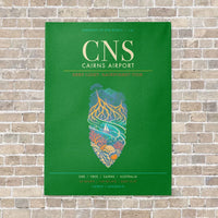 Thumbnail for Cairns Airport CNS - Canvas Framed - Green