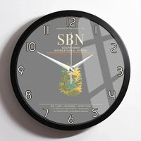 Thumbnail for South Bend International Airport SBN Wall-Clock Framed - Gray