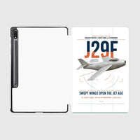 Thumbnail for Saab J 29F Tunnan design on white samsung tablet tablet case